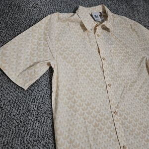NWT: Men’s Adidas Originals Monogram Print Shirt - Medium